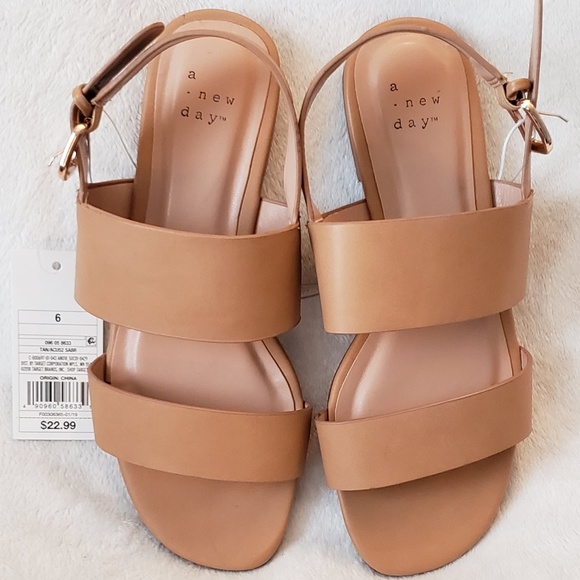 A New Day | Two Band Buckle Slide Sandals | NWT - Picture 2 of 6